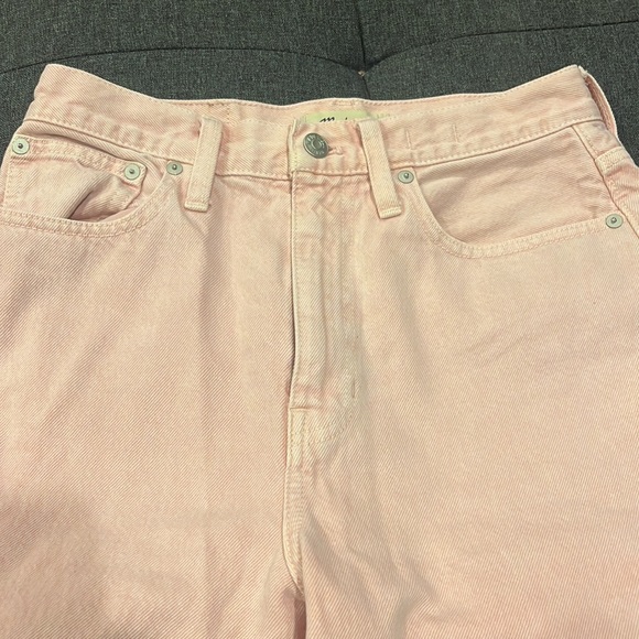 Madewell light pink straight baggy jean - Picture 2 of 4